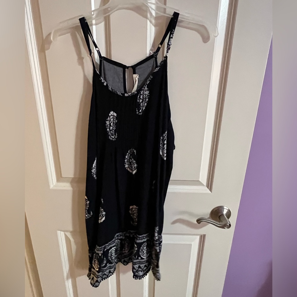 Ocean Drive navy sundress paisley print size M